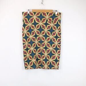 2/$30 Lularoe Large NWOT Womens Cassie Unicorn Kalidoscope Straight Skirt